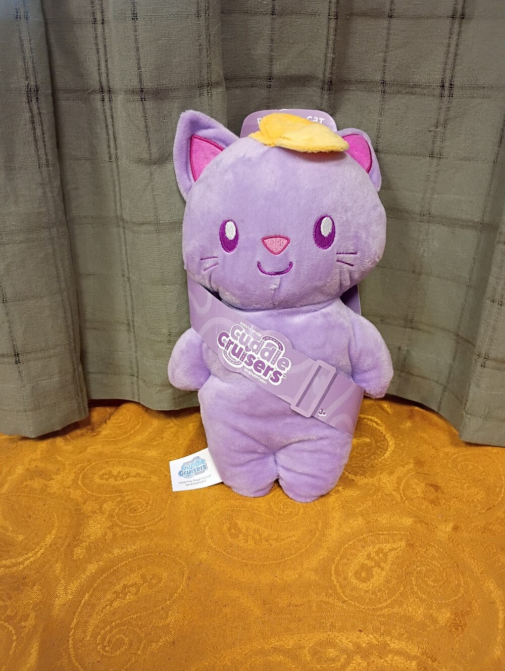 NWT Cuddle Cruisers Purrcy The Cat Seatbelt/Backpack Strap Cover 12" - Picture 2 of 6